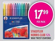 Staedtler Norris Club 12's Wax Twist Crayons-per pack