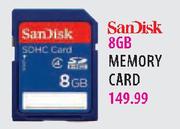 Sandisk 8GB Memory Card