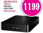 Western Digital 1TB 2.5" Portable Hard Drive