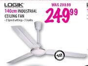 Logik 140cm Industrial Ceiling Fan