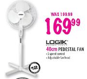 Logik 40cm Pedestal Fan
