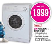 Defy 5kg White Tumble Dryer (DTD252)