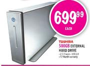 Toshiba 500GB External Hard Drive