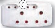 Simple Choice 4Way 2 x6A and 2x16A
