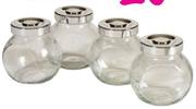 4 Piece Spice Jar Set