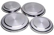 Home 4 Piece Stainless Steel Stove Plate Covers