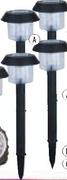 Lightworx 4 Pack Plastic Garden Light