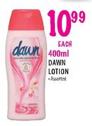 Dawn Lotion Assorted-400ml each