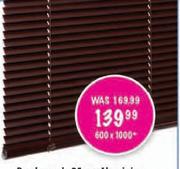 Decorland Ready Made 25mm Aluminium Venetian Blinds (Mehogany Color Only) 600 x 1000mm