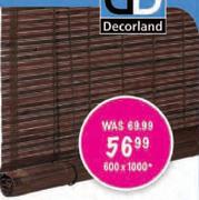 Decorland Ready Made Bamboo Roll-Up Blinds ( Altislat Mahogany Only) 600 x 100mm