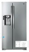 LG 694L Aluminium Side By Side Fridge/Freezer(GR-L267FSN)