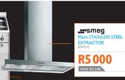 smeg 90cm Stainless Steel Extractor (KSE91X)