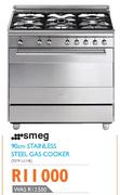 smeg 90cm Stainless Steel Gas Cooker (SX91VLME)