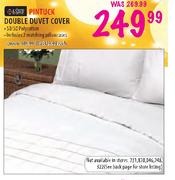 Always Home Pintuck Double Duvet Cover