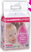 Johnsons Lightly Fragranced Wipes-240's Per Pack