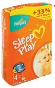 Pampers Sleep'N Play Junior 58's/Midi 78's/Maxi 68's-Per Pack