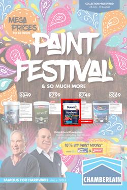 Chamberlains : Paint Festival (24 July - 10 August 2020), page 1
