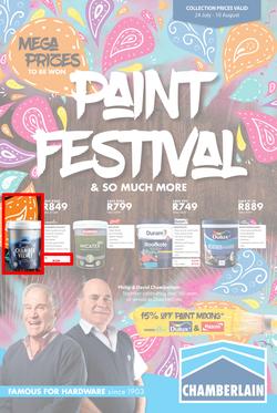 Chamberlains : Paint Festival (24 July - 10 August 2020), page 1