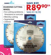 Chamber Value Diamond Cutting Wheel-Each
