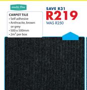 Multi Flor Carpet Tile-500 x 500mm