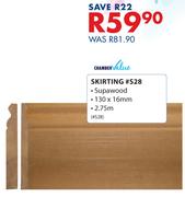 Chamber Value Skirting #S28-130 x 16mm