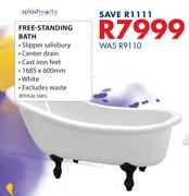 Splashworks Free Standing Bath-1685 x 600mm