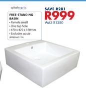 Splashworks Free Standing Basin-470 x 470 x 160mm