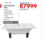 Splashworks Free Standing Bath-1700 x 740mm