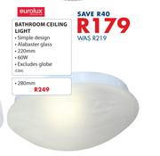 Eurolux Bathroom Ceiling Light 220mm C8A