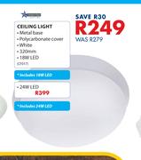 Bright Star Ceiling Light 18W LEDCF017