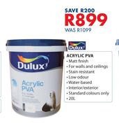 00Dulux Acrylic PVA-20Ltr