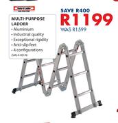 Castor & Ladder Multi Purpose Ladder SML4-HD-N