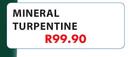 Chamber Value 5Ltr Mineral Turpentine-Each
