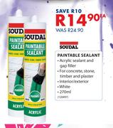 Soudal 270ml Paintable Sealant 120497-Each