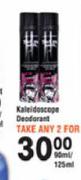 Kaleidoscope Deodorant-2 x 90ml/125ml 