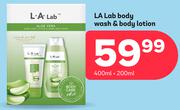 La Lab Body Wash & Body Lotion-400ml + 200ml