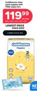 Cuddlesome Value Pack Nappies With Free Wipes 24's Pack-50's/46's/44's/42's Per Pack