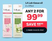 La Lab Tissue Oil-For Any 2 x 375ml