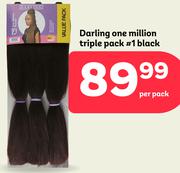 Darling One Million Triple Pack #1 Black-Per Pack