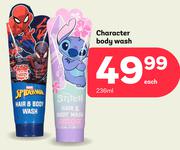 Character Body Wash-236ml Each