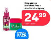 Easy Waves Amla Hair Food + Moisturising Spray - 120ml + 60ml.