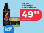 Laxi Hair Fertilizer + Hair Growning Oil Spray 150ml + 125ml