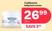 Cuddlesome Baby Bum Cream-125ml