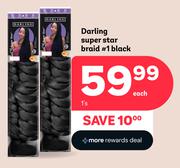 Darling Super Star Braid # 1 Black-1's