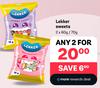 Lekker Sweets-For Any 2 x 60g/70g