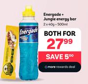 Energade 500ml + Jungle Energy Bar 2 x 40g-For Both