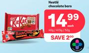 Nestle Chocolate Bars-40g/41.5g/52g