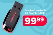 Sandisk Cruzer Blade 2.0 Flash Drive 16GB