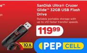 Sandisk Ultra Cruzer Glide 32GB USB Flash Drive