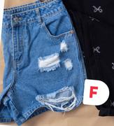 Girls Denim Shorts (7-14 Years)-Each